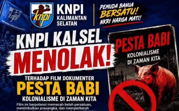Tolak Dokumenter Pesta Babi, KNPI Kalsel Justru Dirujak Netizen