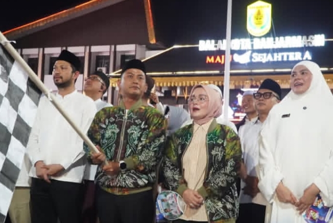 Sambut Iduladha 1447 H dan Hari Jadi ke-500, Kemeriahan Pawai Takbiran Banjarmasin Satukan Warga