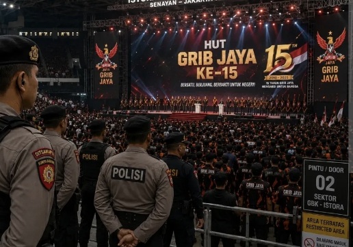 Hercules Bersama 20 Ribu Massa Padati Istora Senayan Rayakan HUT ke-15 GRIB Jaya