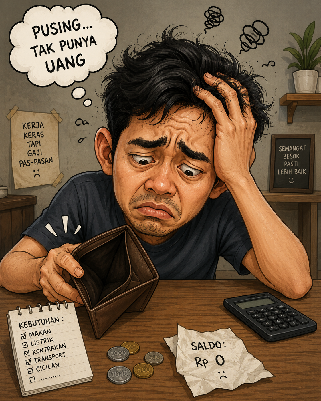 7 Cara Mengatasi Pusing Karena Tidak Punya Uang