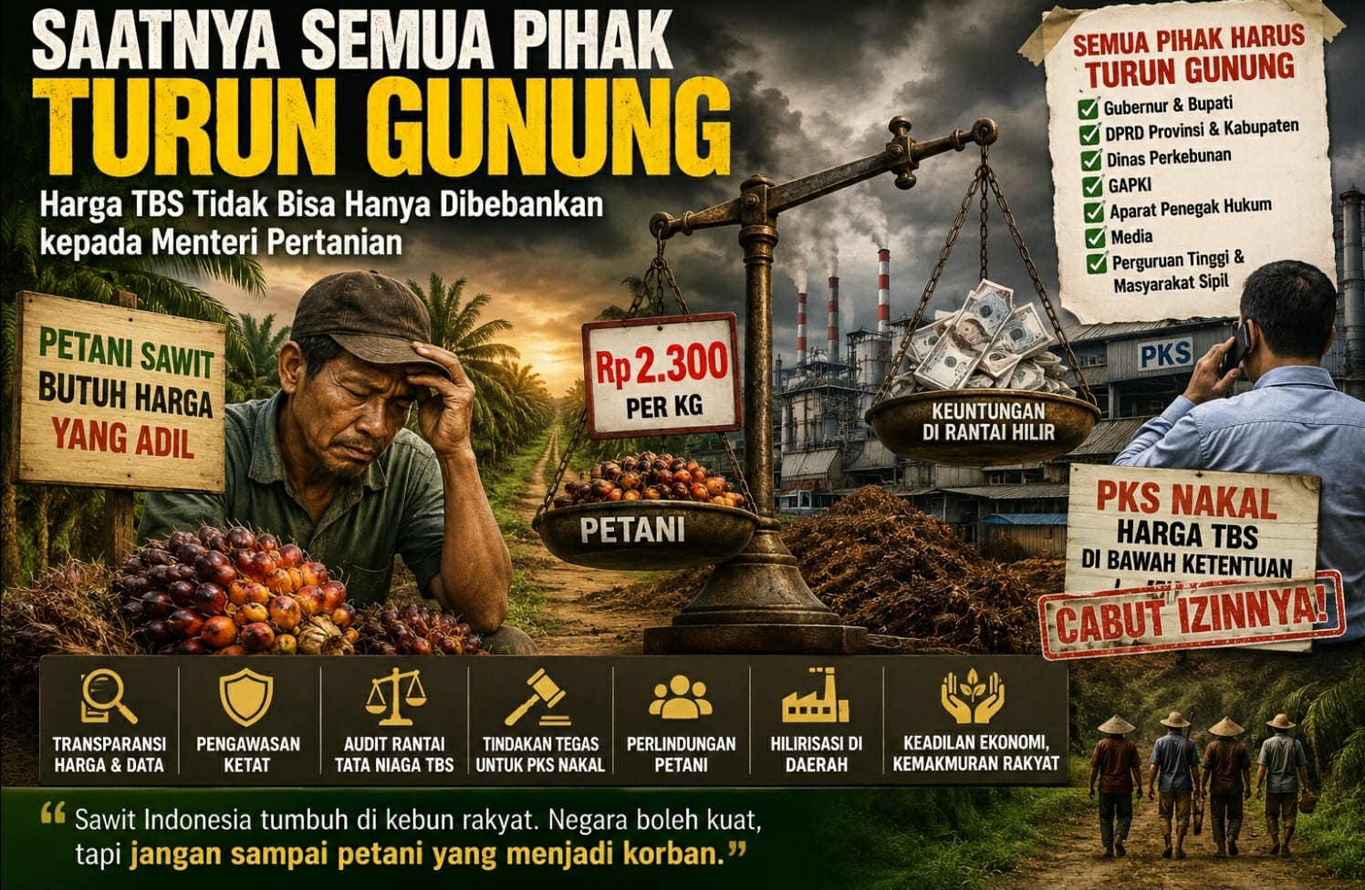 Saatnya Semua Pihak Turun Gunung
