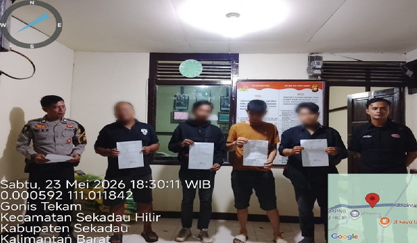 Polres Sekadau Mediasi Perkelahian Antara Pekerja Koperasi dan Nasabah Penunggak Utang