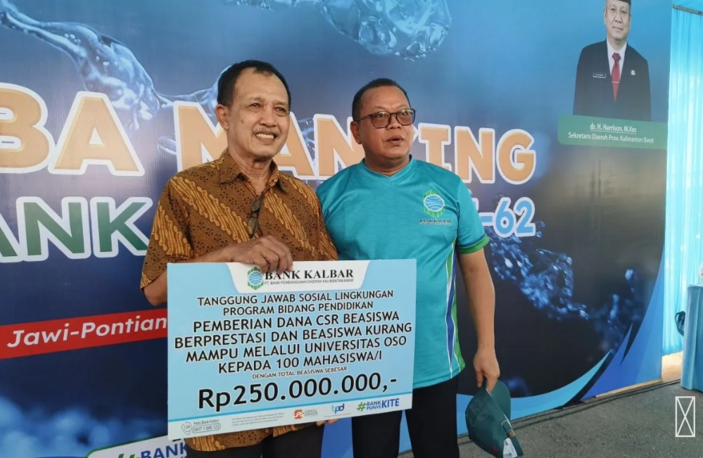Bank Kalbar Salurkan CSR Beasiswa Senilai Rp250 Juta untuk Mahasiswa Universitas OSO