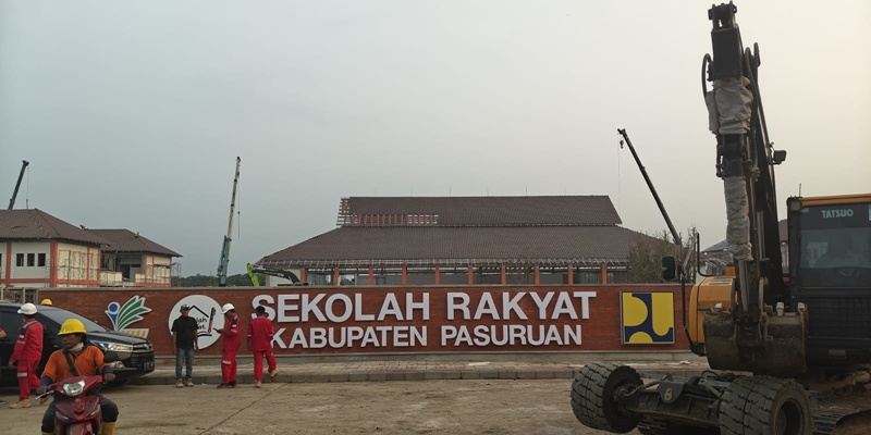 Masuki Tahap Final, Gedung Permanen Sekolah Rakyat di Pasuruan Siap Beroperasi Juli Depan
