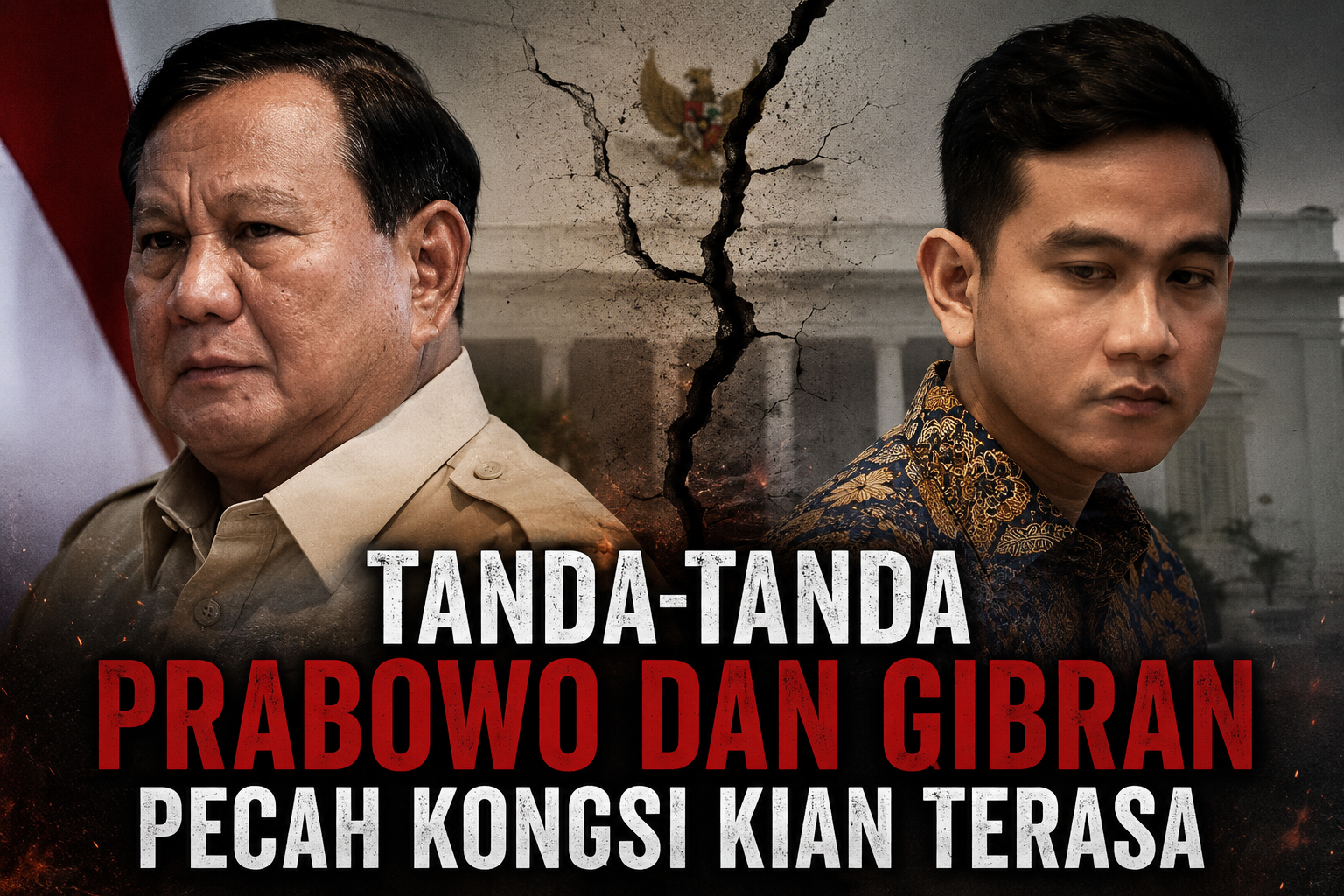 Tanda-tanda Prabowo dan Gibran Pecah Kongsi Kian Terasa