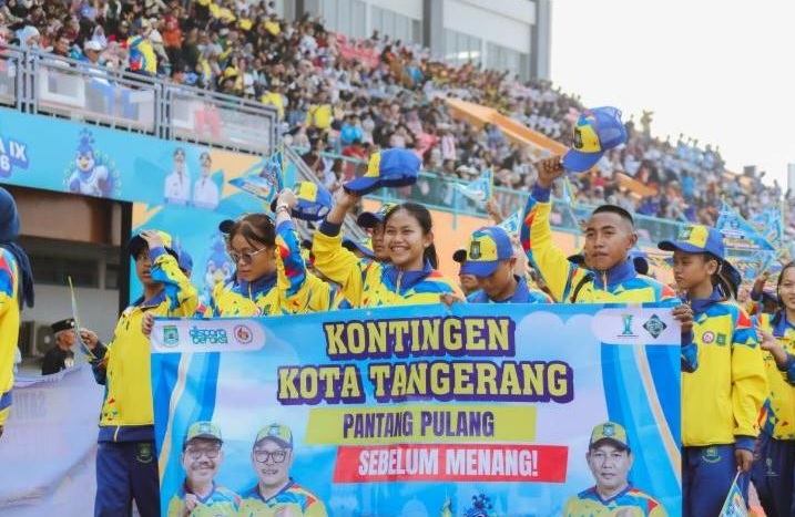 Sabet 40 Medali, Kota Tangerang Puncaki Klasmen Popda XII Banten