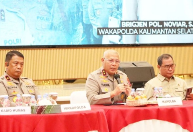 Kapolda Kalsel Puji Peran Media Jaga Daerah Tetap Kondusif, Soroti Pentingnya Berita Menyejukkan