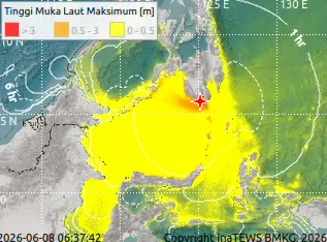 BNPB Minta Warga Pesisir Waspada Menyusul Tsunami Minor Akibat Gempa Sangihe