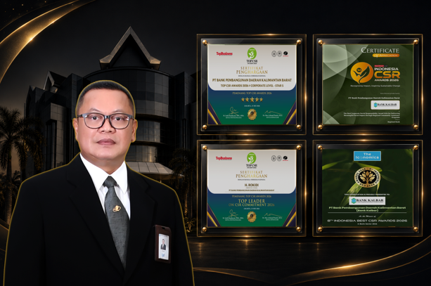 Bank Kalbar Borong Tiga Penghargaan CSR Nasional Beruntun dalam Satu Bulan