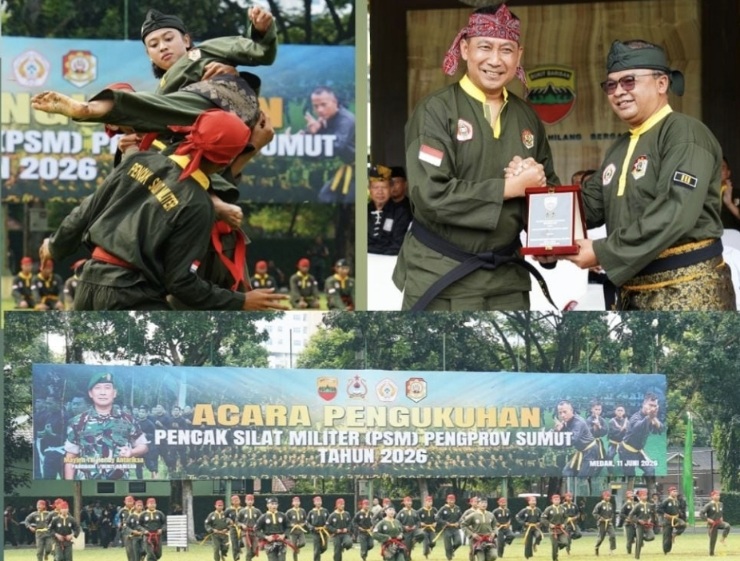 Pangdam I/BB Hadiri Proses Pengukuhan Pengurus Pencak Silat Militer