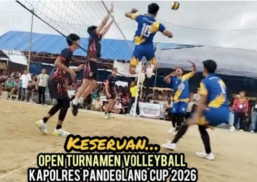 Turnamen Bola Voli Kapolres Pandeglang Cup 2026, Rivan Nurmulki dan Sejumlah Pemain Top Jadi Primadona