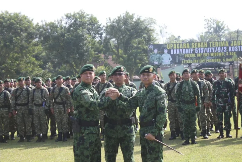 Sertijab Komandan Yonif 515/UTY Kostrad Berlangsung Khidmat