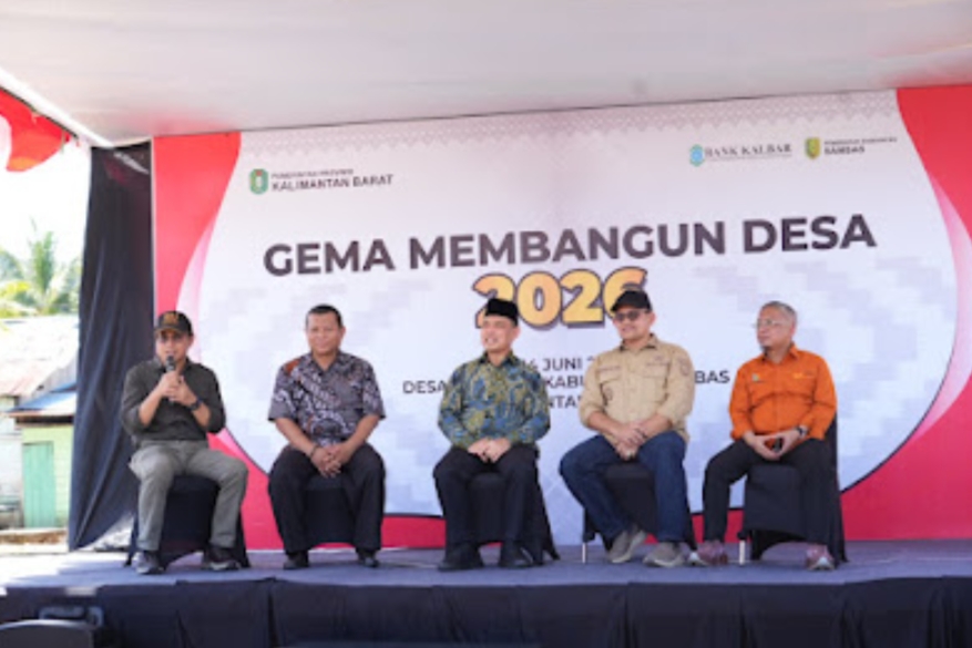 Bank Kalbar Perkuat Kemandirian Desa Perbatasan Sambas Lewat Program Gema Membangun Desa