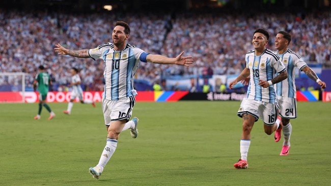 Sejarah Baru di Dallas! Messi Borong Gol Kontra Austria, Sah Lewati Rekor Miroslav Klose