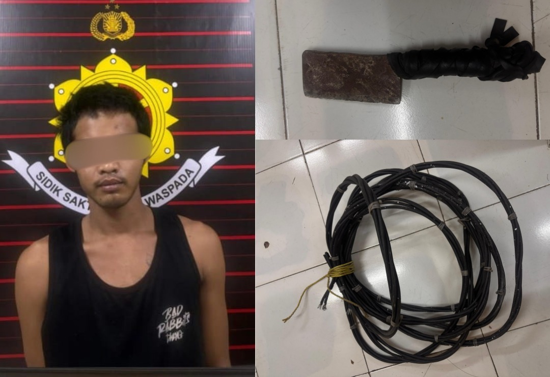 Warga Sungai Raya Gagalkan Pencurian Kabel Tower Telkomsel di Kubu Raya