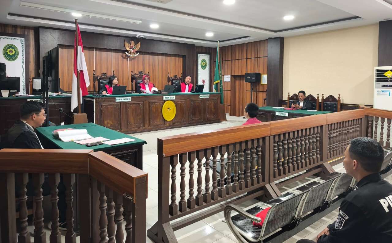 Pengadilan Negeri Sanggau Gelar Sidang Terdakwa WF alias Aldo Secara Tatap Muka