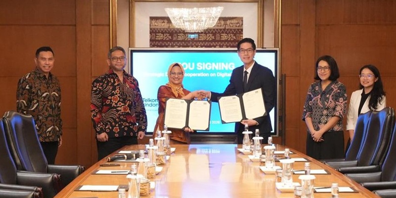 Telkom dan EDB Singapura Jalin Kerja Sama Pengembangan Infrastruktur Digital Rendah Karbon