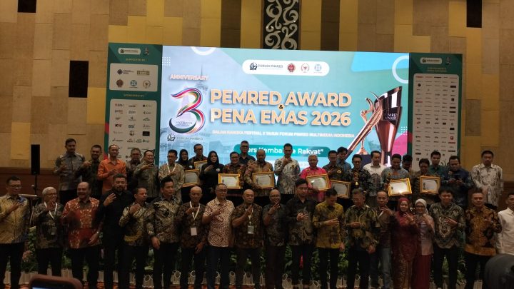 67 Tokoh Nasional dan Daerah Terima Pimred Award dan Pena Emas 2026, FPRMI Apresiasi Pemimpin yang Dekat dengan Pers