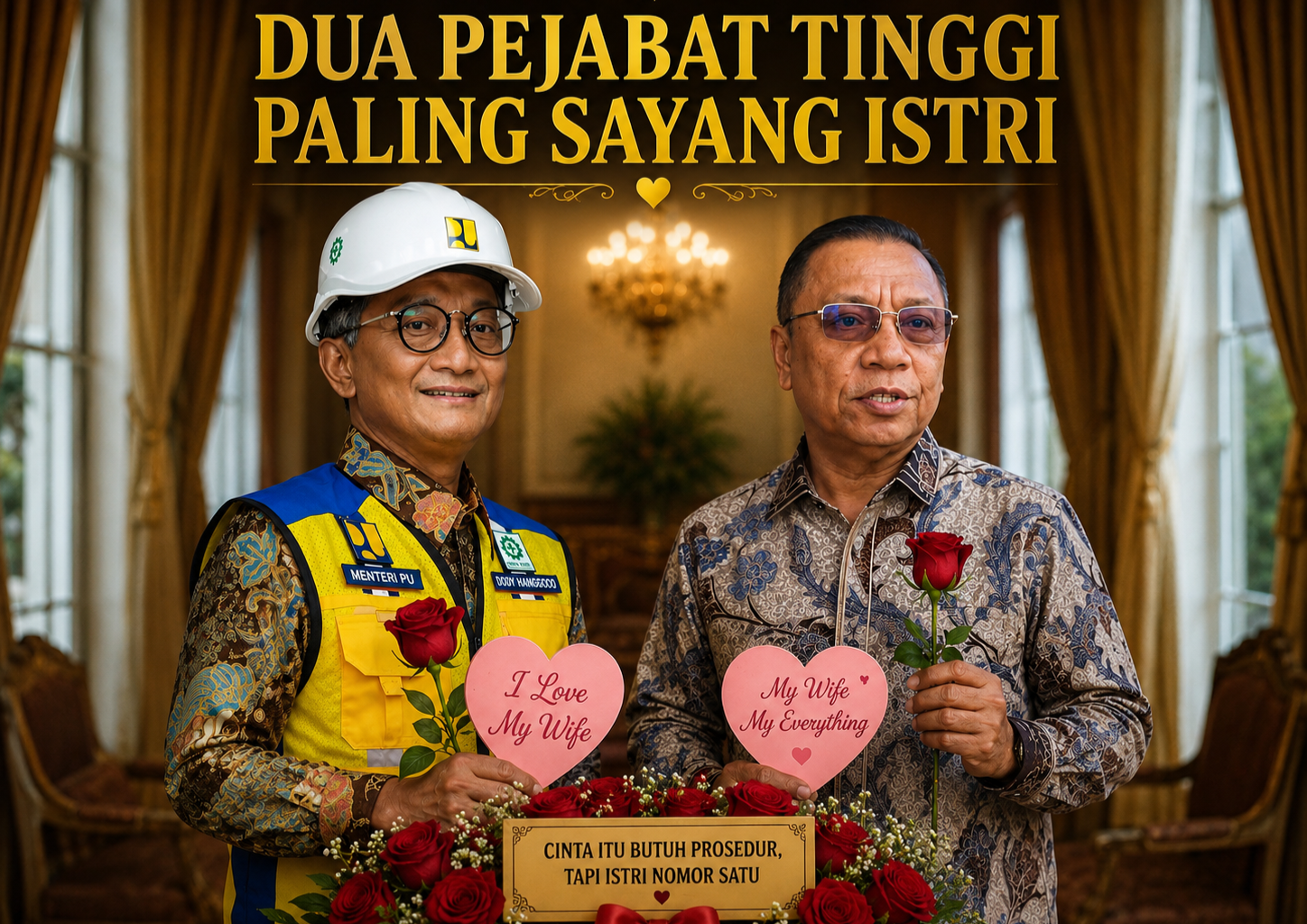 Dua Pejabat Tinggi Paling Sayang Istri, dan Paling Jujur