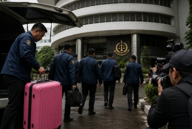 Misteri Koper Pink dalam Kunjungan Penyidik Polri ke Gedung Bundar Kejagung