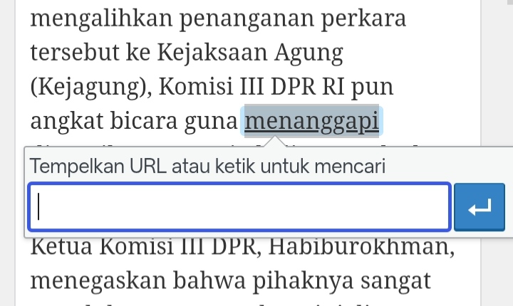 Tutorial Memasukkan Link ke Dalam Tulisan Artikel dengan Mudah