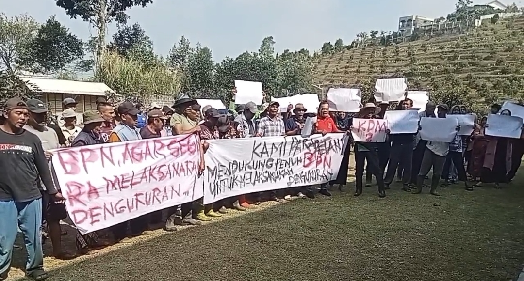 Ratusan Petani Cigombong Tuntut BPN Ukur Lahan PT BSS