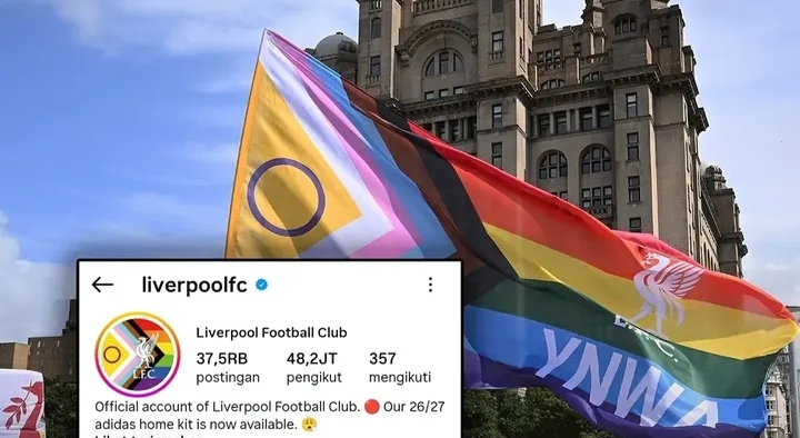 Liverpool Ditinggal Ribuan Pengikut Usai Unggah Dukungan LGBT, Media Sosial The Reds Dibanjiri Protes