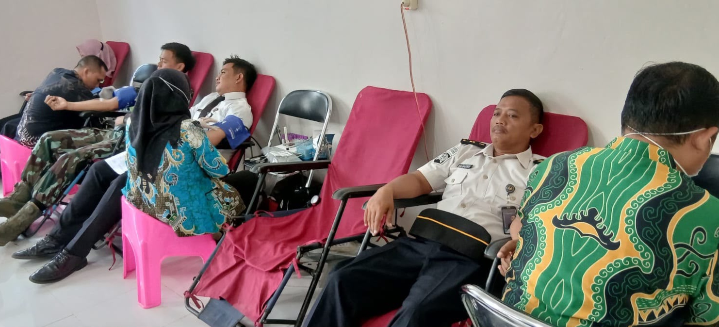 Rutan Menggala Dukung Program Kemanusiaan Melalui Donor Darah Hari Bakti TNI AU