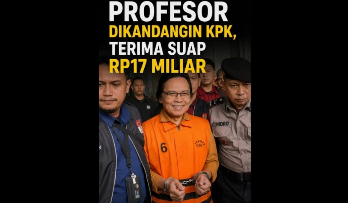 Kali Ini Giliran Profesor yang Dikandangin KPK, Terima Suap Rp17 Miliar
