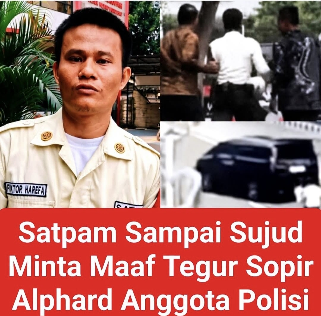 Saat Orang Benar Dipaksa Minta Maaf ke Orang Salah, Satpam vs Alphard Pak Polisi