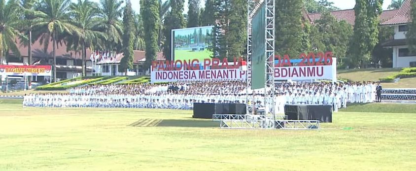 Presiden Prabowo Lantik 1.204 Pamong Praja Muda IPDN Angkatan XXXIII di Jatinangor