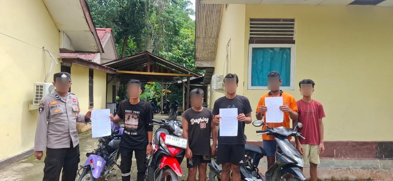 Syarat Ketat Polisi Kembalikan Motor Pelaku Aksi Balap Liar di Melawi