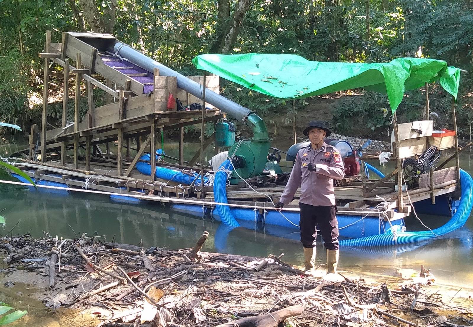 Polsek Meliau Razia Lokasi Tambang Emas Ilegal Usai Video Viral di TikTok