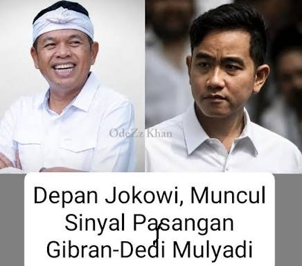 Dibantah, Wacana Duet Gibran-Dedi Mulyadi di Pilpres 2029