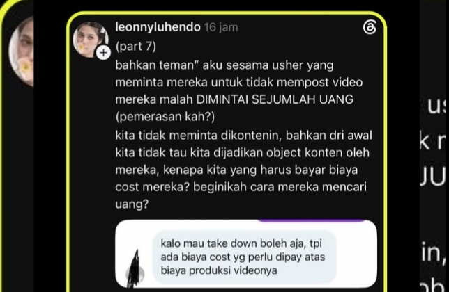 Usher GIIAS 2026 Klaim Jadi Objek Konten Tanpa Izin, Sempat Diminta Bayar Agar Video Diturunkan