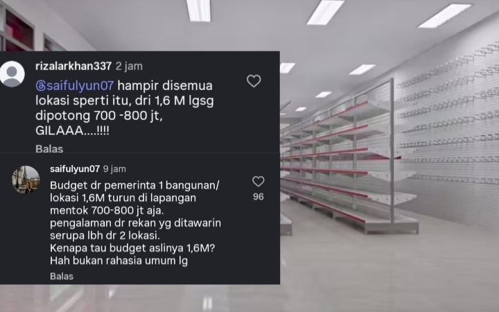 Viral! Kontraktor Sebut Dana Kopdes Rp1,6 Miliar, yang Turun ke Lapangan Hanya Rp700–800 Juta