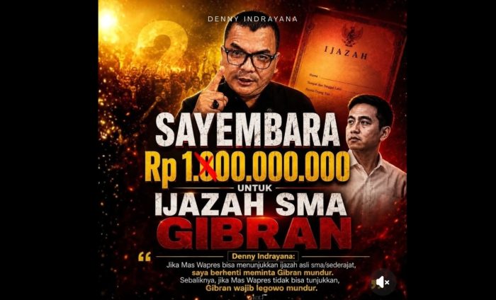 Ngeri! Denny Indrayana Naikkan Hadiah Sayembara Ijazah Gibran jadi Rp1 Miliar