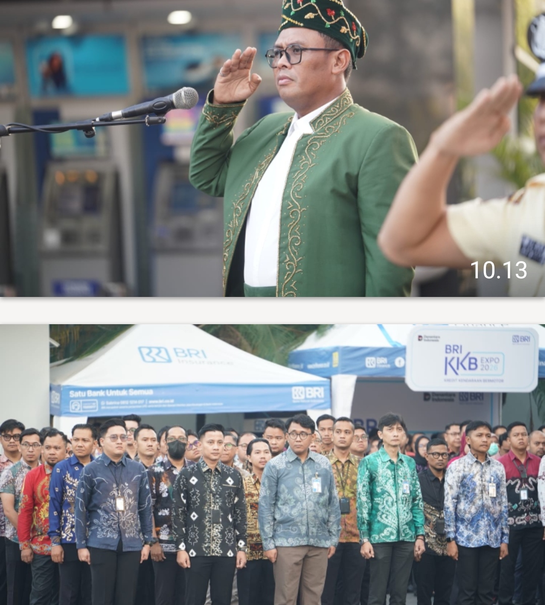 Rayakan Hut ke 81 RI BRI  Region 14 Banjarmasin Gelar Upacara dan-Gelorakan Semangat lndonesia Berdaulat
