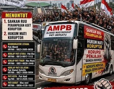 Puluhan Pemuda Pati Ngluruk Demo ke Jakarta, Desak Pengesahan RUU Rampas Aset Koruptor