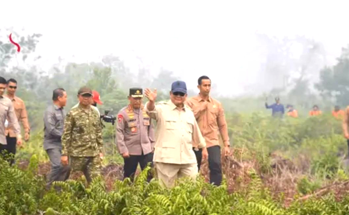 Presiden Prabowo Tinjau Langsung Karhutla Kalbar, DPW PURBAYA Apresiasi Respons Pemerintah
