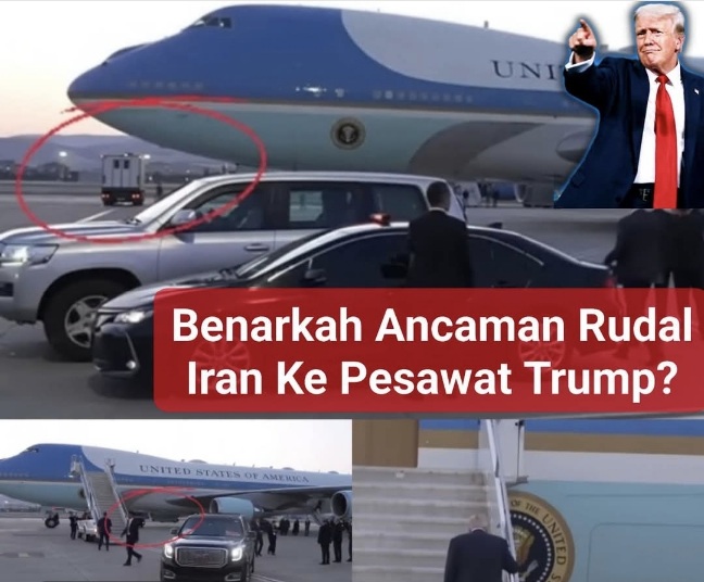 Takut Dirudal Iran, Aksi Pindah Pesawat Trump Menumbalkan Wartawan dan Staf