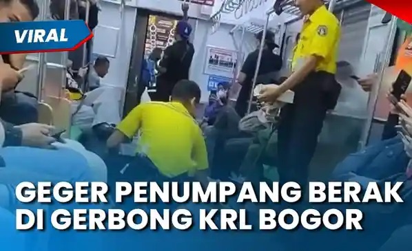 KAI Cari Penumpang KRL Bogor-Jakarta yang Berak di Gerbong Penumpang