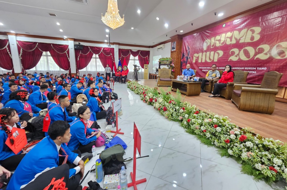 Galang Mahasiswa Aktif, KAUP FH Hadiri PKKMB Universitas Pancasila