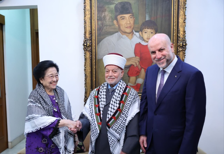 Di Hadapan Imam Besar Al-Aqsa, Megawati: Saya Terus Mendukung Perjuangan Palestina Sampai Merdeka