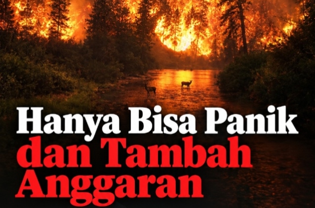 Hanya Bisa Panik dan Tambah Anggaran