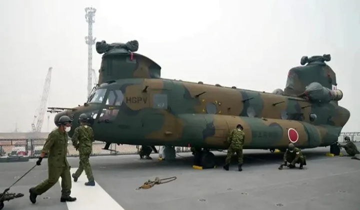 Tiga Chinook Jepang Jadi Andalan Baru Hadapi Karhutla di Kalimantan