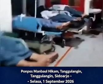Terbaru, Lebih dari 400 Santri-santriwati Sidoarjo Keracunan Usai Santap MBG