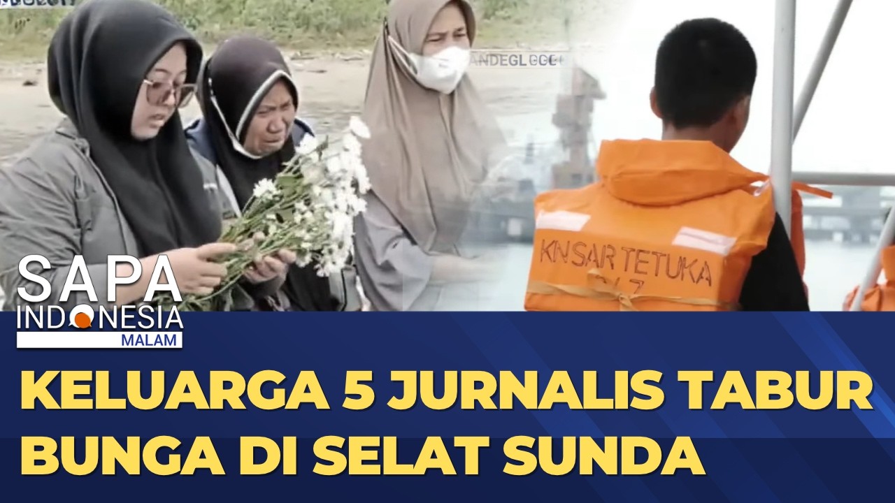 Pencarian 5 Jurnalis Hilang Dihentikan, Keluarga Tabur Bunga