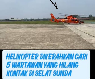 Pencarian 5 Wartawan dan 3 Kru Speedboat di Seputar Anak Krakatau Hari ke-5 Nihil