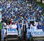 Amankan Hak Pekerja: Puluhan Ribu Buruh KBPBI Padati Kawasan Parlemen Senayan Hari Ini